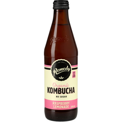 Remedy Raspberry Lemonade Organic Kombucha 330ml