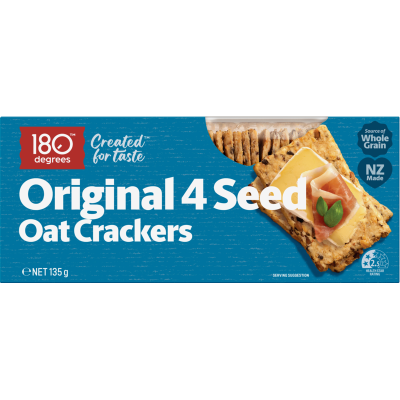 180 Degrees Original 4 Seed Oat Crackers 135g
