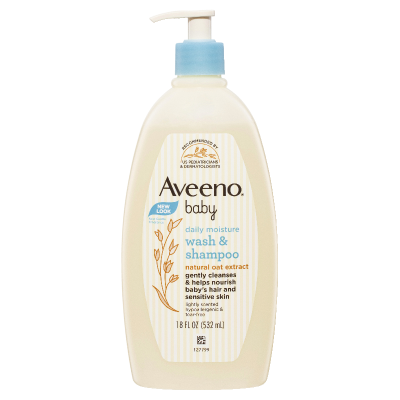 Aveeno Baby Daily Moisture Wash & Shampoo 532ml