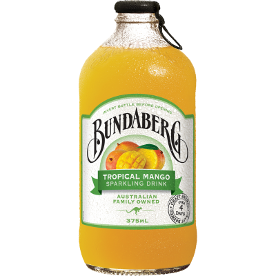 Bundaberg Tropical Mango Sparkling Drink 375ml