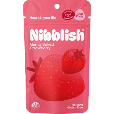 Nibblish Gently Baked Strawberry 80g