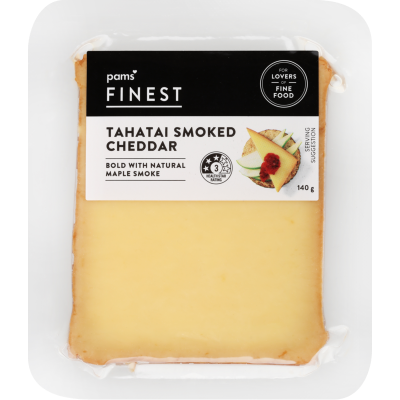 Pams Finest Tahatai Smoked Cheddar Cheese 140g