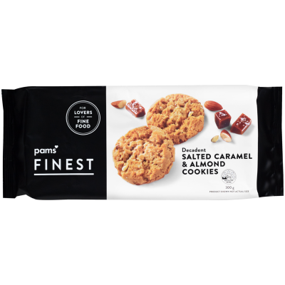 Pams Finest Decadent Salted Caramel & Almond Cookies 300g