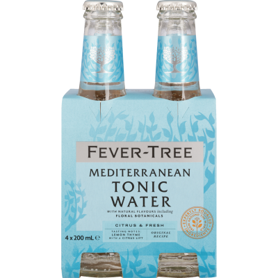 Fever-Tree Mediterranean Tonic Water Bottles 4 x 200ml