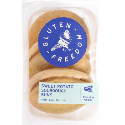 Gluten Freedom Sweet Potato Sourdough Buns 300g
