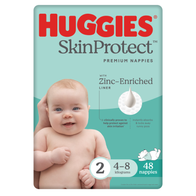 Huggies Nappies Infant For Boys & Girls Size 2 4-8kg 48pk