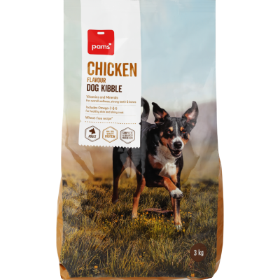 Pams Chicken Flavour Dog Kibble 3kg