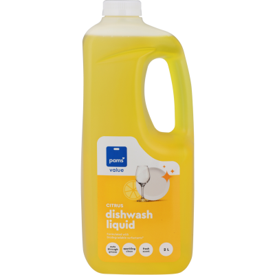 Pams Value Citrus Dishwash Liquid 2l
