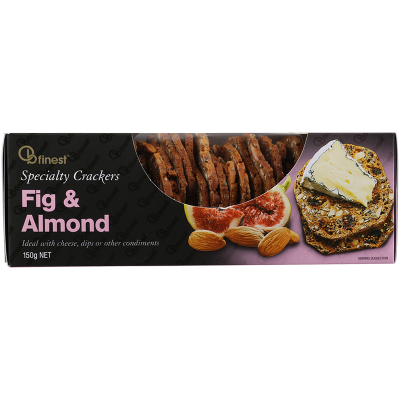 OB Finest Fig & Almond Specialty Crackers 150g