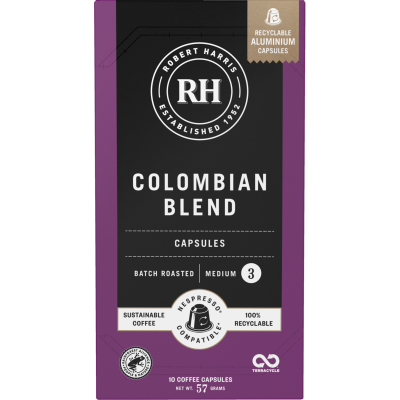 Robert Harris Colombian Blend Coffee Capsules 10 x 5.7g