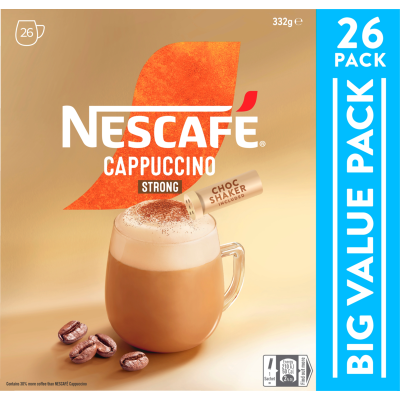 Nescafe Strong Cappucinno Sachets 26pk