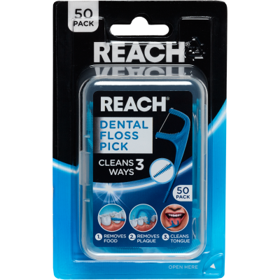 Reach Dental Floss Pick 50pk