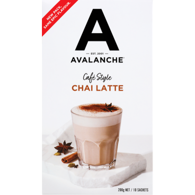 Avalanche Cafe Style Chai Latte Sticks 10 x 20g