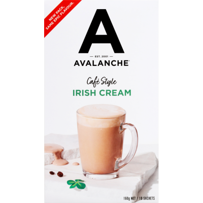 Avalanche Cafe Style Irish Cream Coffee Sticks 10 x 16g