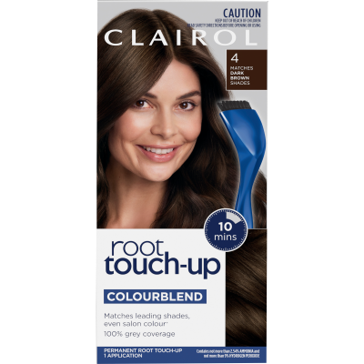 Clairol Permanent Root Touch Up Dark Brown 4 Hair Colour 1pk