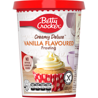 Betty Crocker Creamy Deluxe Vanilla Frosting 400g