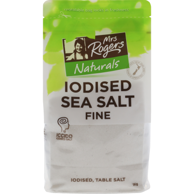 Mrs Rogers Naturals Fine Iodised Salt 1kg
