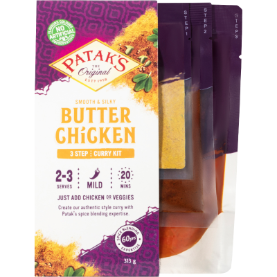 Patak's Smooth & Silky Butter Chicken Curry Kit 313g