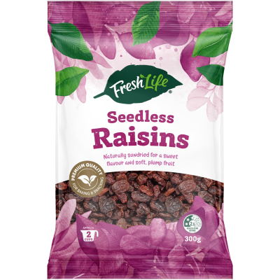 Fresh Life Seedless Raisins 300g