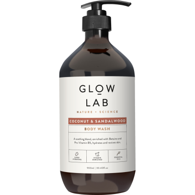 Glow Lab Coconut & Sandalwood Body Wash 900ml