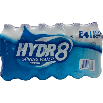 Hydr8 Spring Water 24 x 600ml