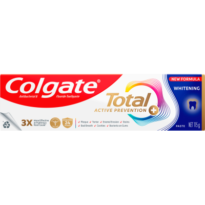 Colgate Total Active Prevention Whitening Toothpaste 115g