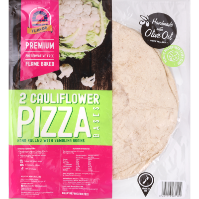 Turkish Bread Cauliflower Pizza Bases 2pk
