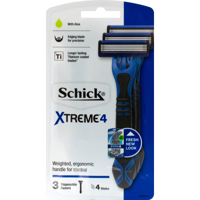 Schick Xtreme 4 Disposable Razors 3pk