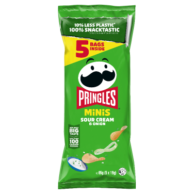 Pringles Minis Sour Cream & Onion Potato Chips 95g