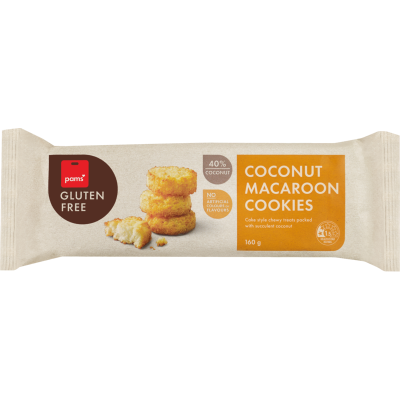 Pams Gluten Free Coconut Macaroon Cookies 160g