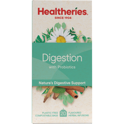 Healtheries Digestion With Probiotics Tea Bags 20pk