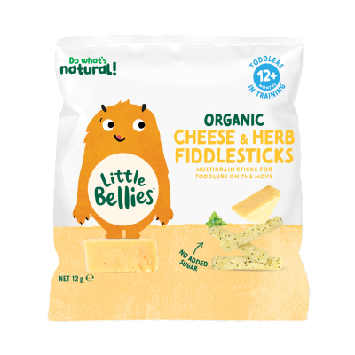 Little Bellies Organic Cheese & Herb Fiddlesticks 12+ Months 12g