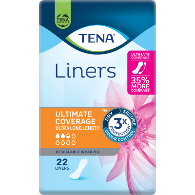 Tena Ultra Long Liners 22pk