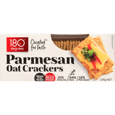 180 Degrees Parmesan Oat Crackers 135g