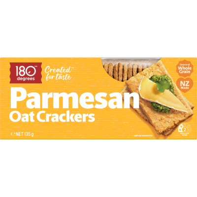 180 Degrees Parmesan Oat Crackers 135g