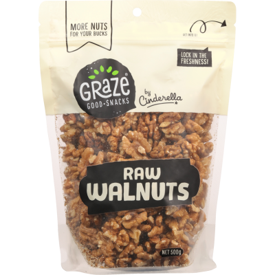 Graze Raw Walnuts 500g