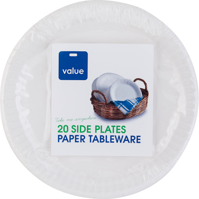 Pams Value Paper Side Plates 20pk