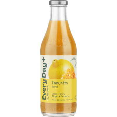 Barker's Immunity Lemon Honey Ginger & Turmeric Syrup 710ml