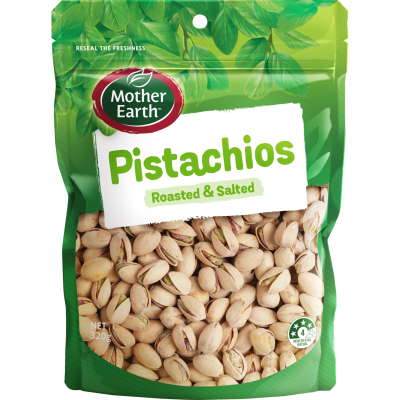 Mother Earth Roasted & Salted Pistachios 320g