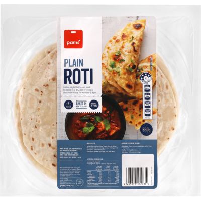 Pams Plain Roti 5pk