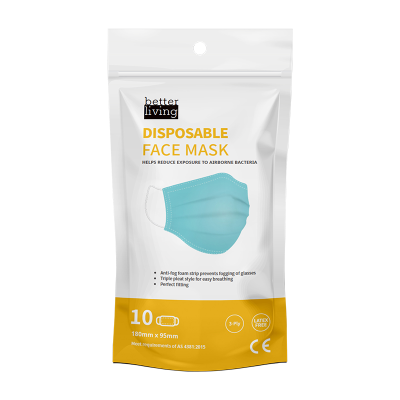 Better Living Disposable Face Mask 10pk