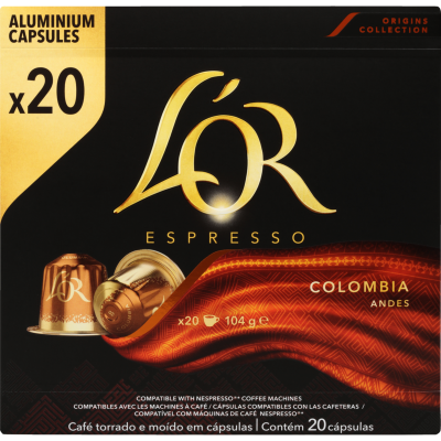 L'OR Colombia Intensity 8 Coffee Capsules 20pk