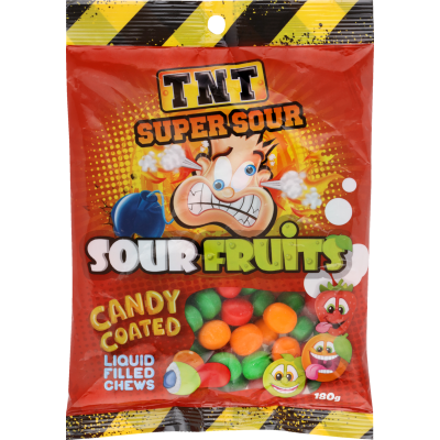 TNT Sour Fruits 180g