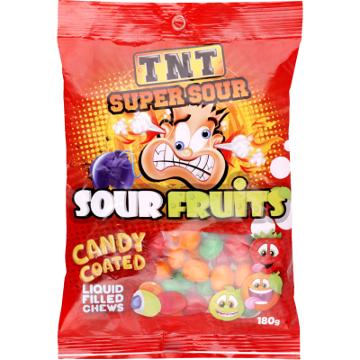 TNT Sour Fruits 180g