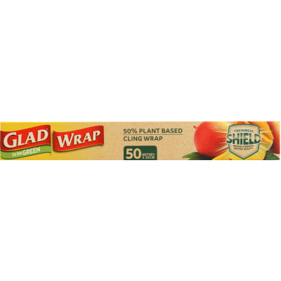 Glad To Be Green 50% Plant Based Cling Wrap 50m