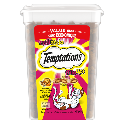 Temptations Mix Ups Chicken Beef & Turkey Flavour Treats For Cats 454g