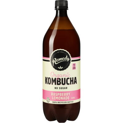 Remedy Raspberry Lemonade Organic Kombucha 1.25l