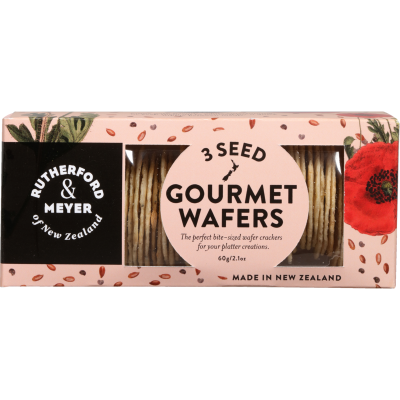 Rutherford & Meyer Three Seed Gourmet Wafers 60g