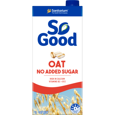 Sanitarium So Good Oat No Added Sugar Oat Milk 1l
