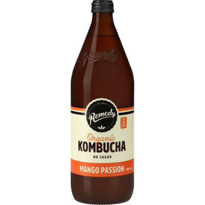 Remedy Mango Passion Organic Kombucha 750ml